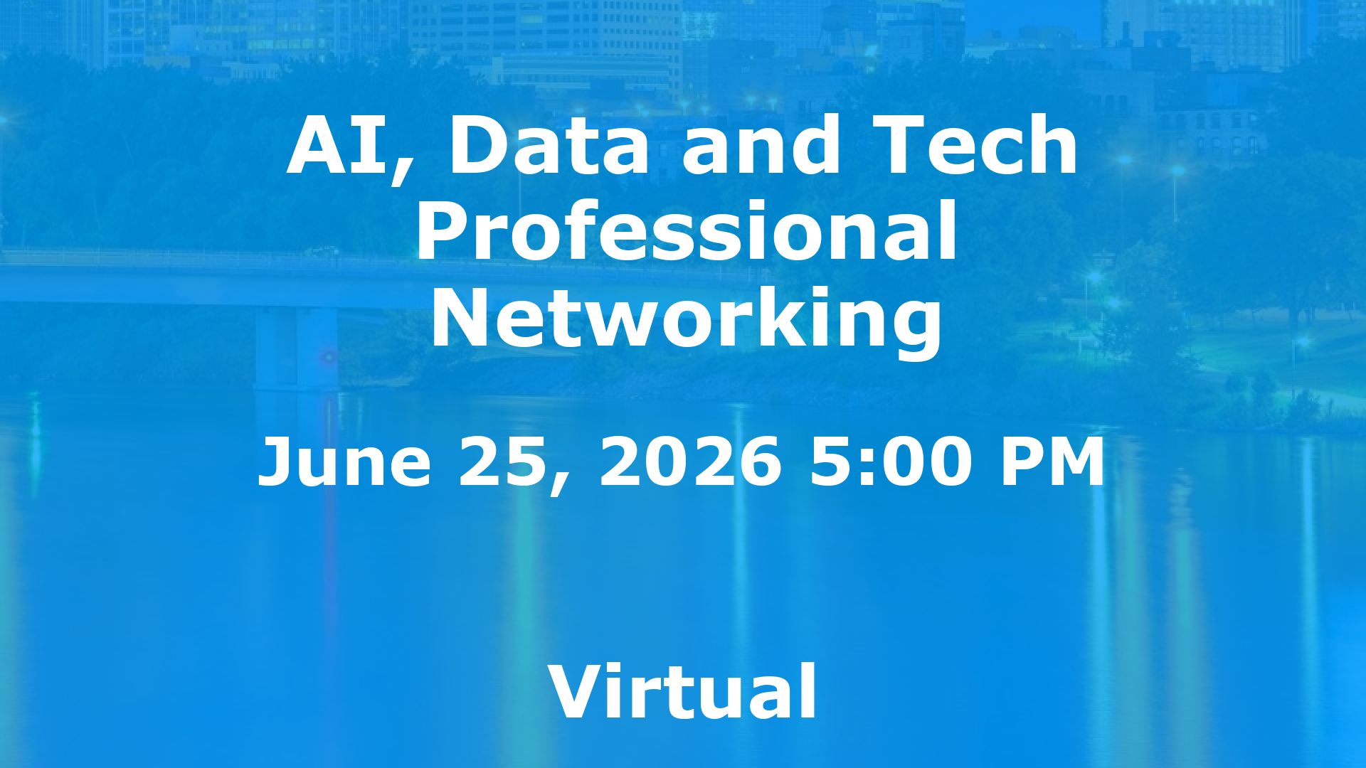 AI, Data and Tech Professional Networking event image